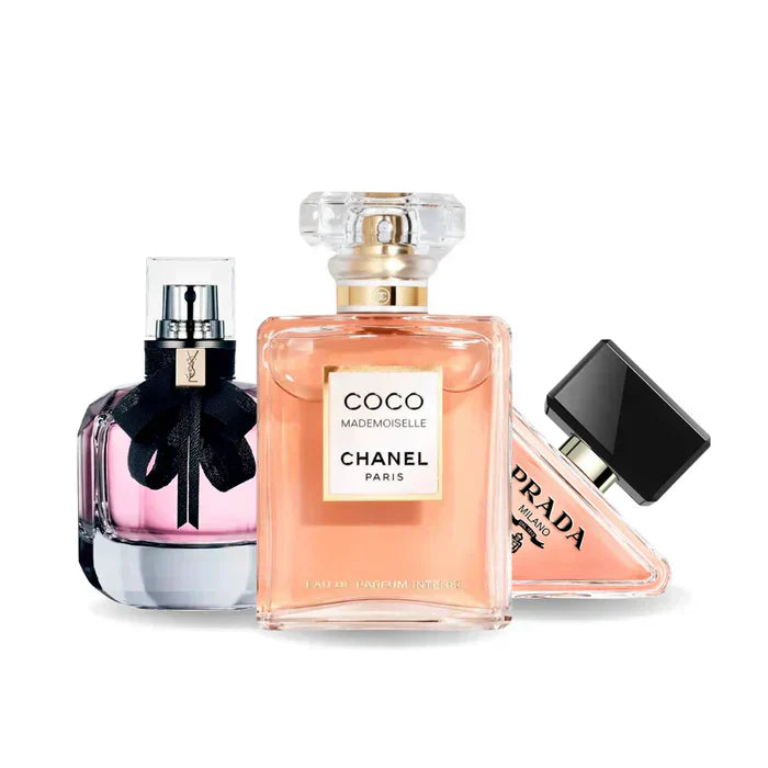 BLACK FRIDAY 3-DUFT-SET: Chanel Coco Mademoiselle, Prada Paradoxe und Yves Saint Laurent Mon Paris – 100 ml