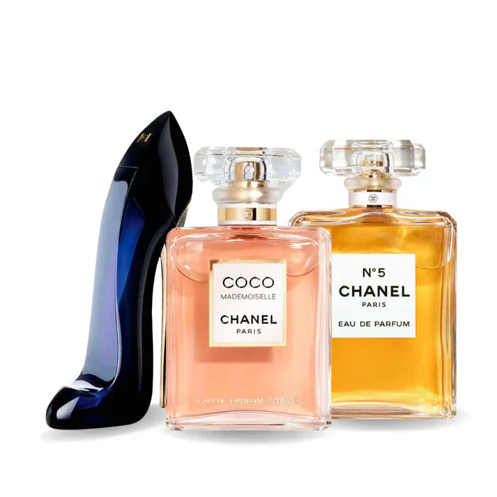BLACK FRIDAY 3-DUFT-SET: Good Girl, Chanel Coco Mademoiselle und Chanel No. 5 – 100 ml