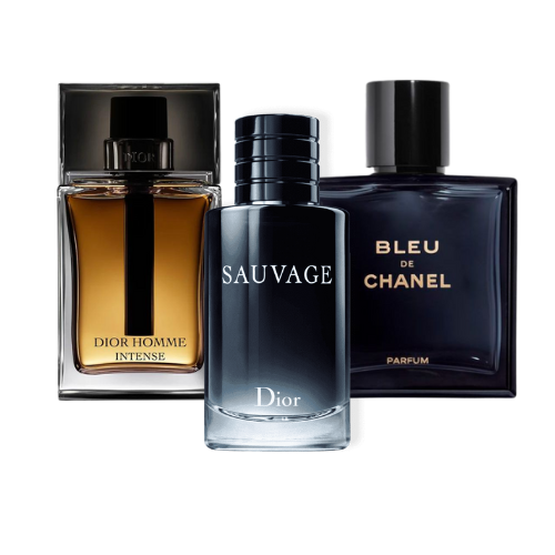 BLACK FRIDAY 3-DUFT-SET: Dior Sauvage, Bleu de Chanel und Dior Homme Intense – 100 ml 
