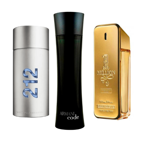 BLACK FRIDAY 3-DUFT-SET: Armani Code von Giorgio Armani, Paco Rabanne One Million und 212 Men NYC – 100 ml