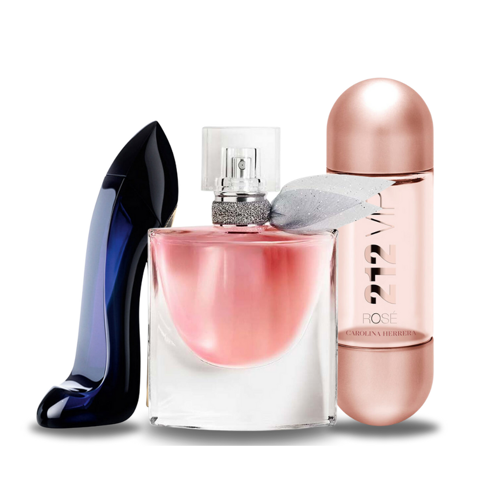 BLACK FRIDAY 3-DUFT-SET: Carolina Herrera Good Girl, Lancôme La Vie Est Belle und Carolina Herrera 212 VIP Rosé – 100 ml