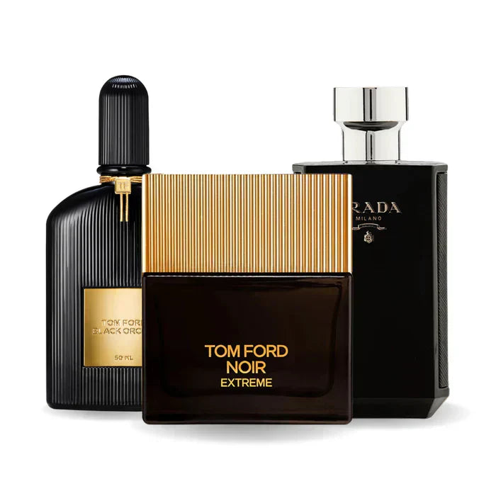 BLACK FRIDAY 3-DUFT-SET: Tom Ford Orchidea Nera, Tom Ford Noir Extreme und Prada L'Homme Prada Intense – 100 ml