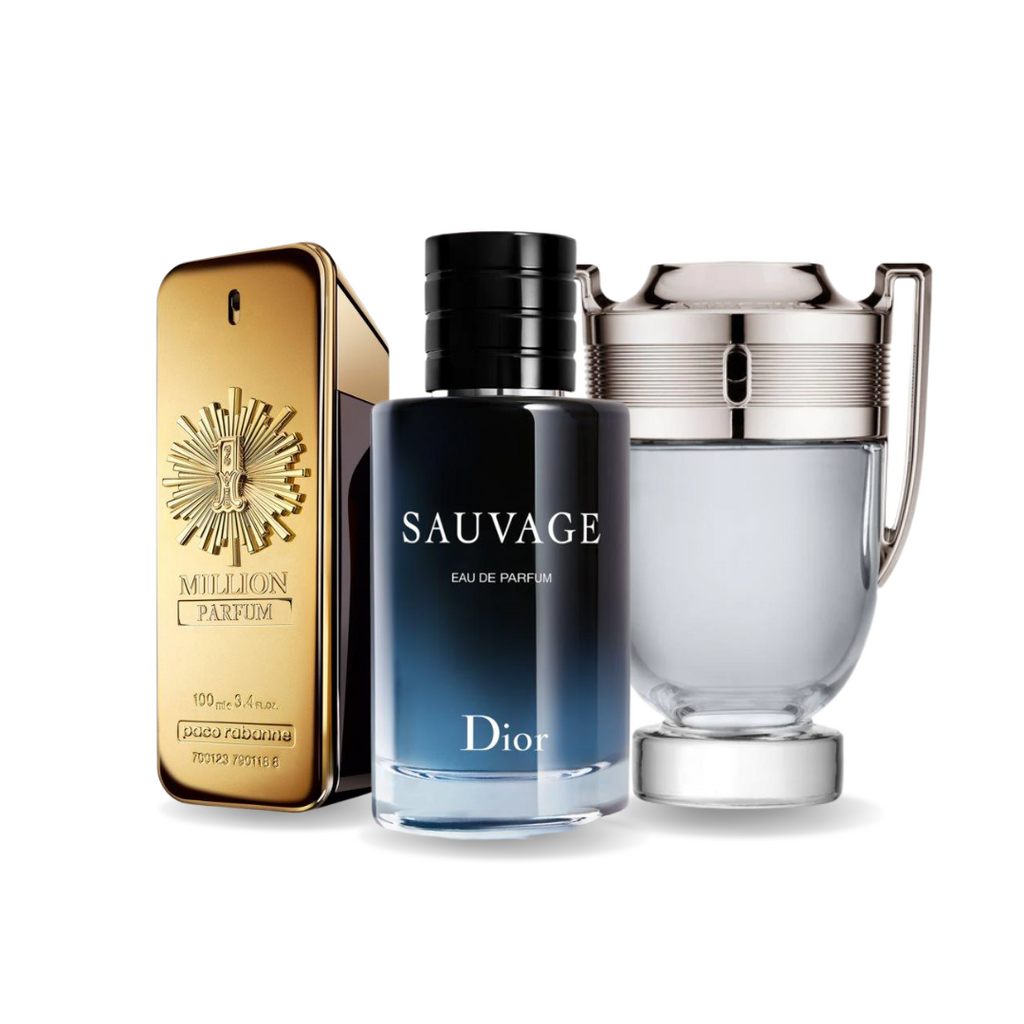 BLACK FRIDAY 3-DUFT-SET: Paco Rabanne One Million, Dior Sauvage und Paco Rabanne Invictus – 100 ml
