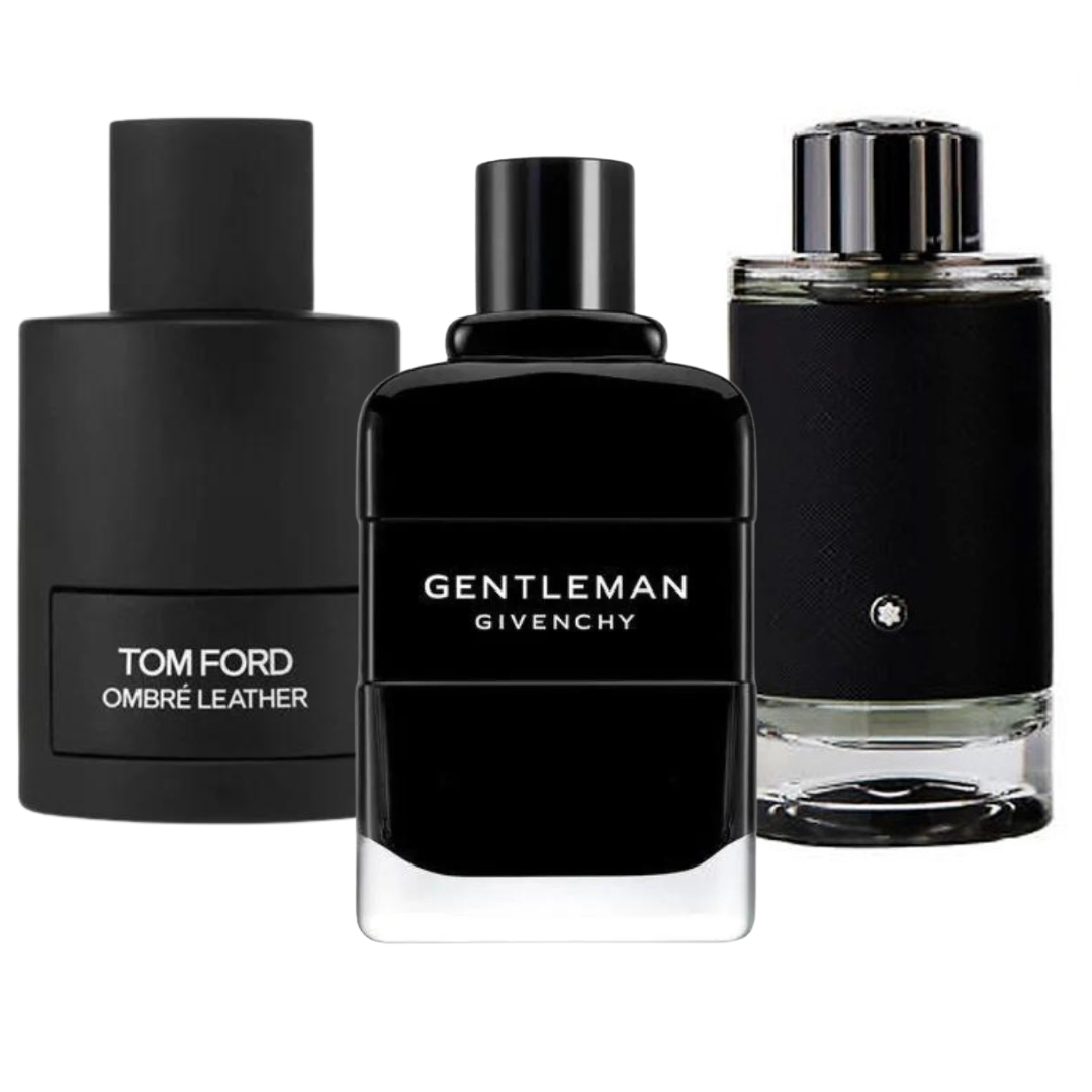 BLACK FRIDAY 3-DUFT-SET: Tom Ford Ombre Leather, Givenchy Gentleman und Montblanc Explorer – je 100 ml