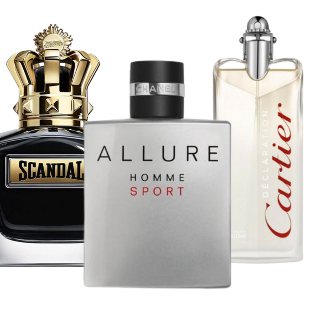 BLACK FRIDAY 3-DUFT-SET: Jean Paul Gaultier Scandal, Allure Homme Sport und Cartier Declaration – 100 ml