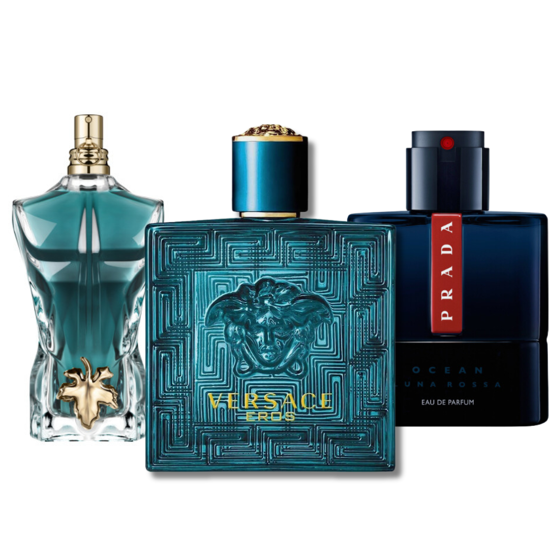 BLACK FRIDAY 3-DUFT-SET: Prada Luna Rossa, Versace Eros und Le Beau – 100 ml 