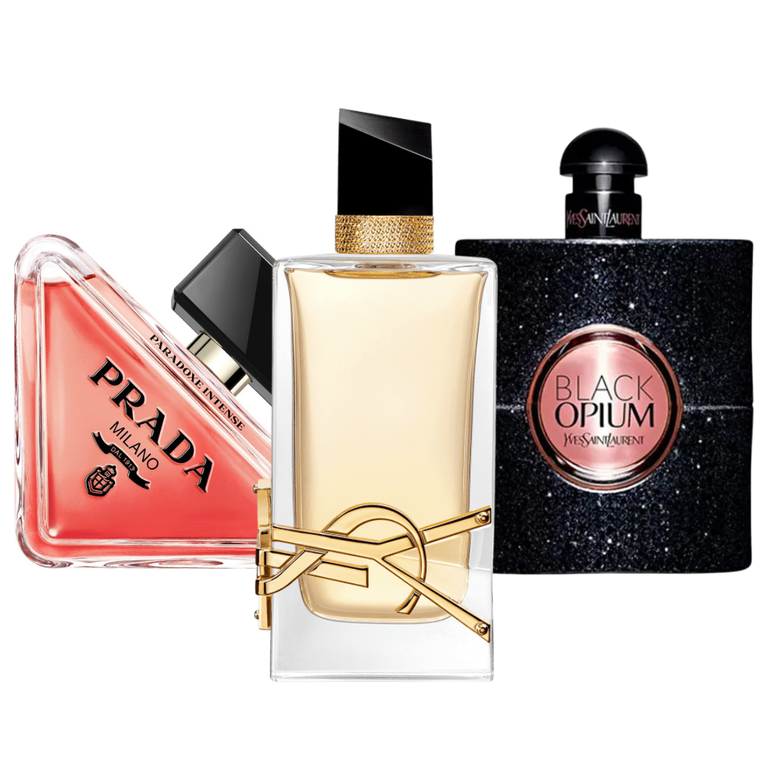 BLACK FRIDAY 3-DUFT-SET: Prada Paradoxe, Black Opium, Yves Saint Laurent und Libre – 100 ml 