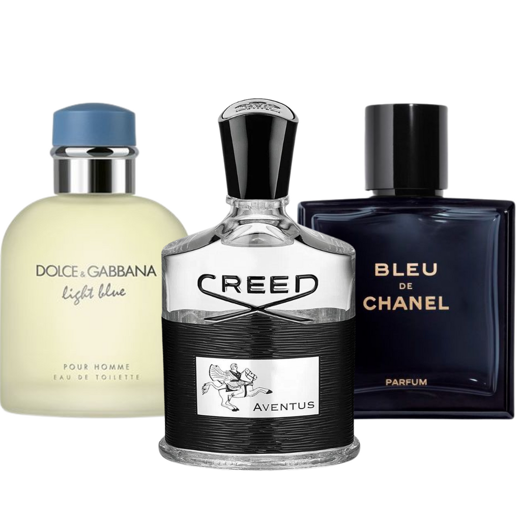 BLACK FRIDAY 3-DUFT-SET: Bleu de Chanel, Creed Aventus und Light Blue – 100 ml