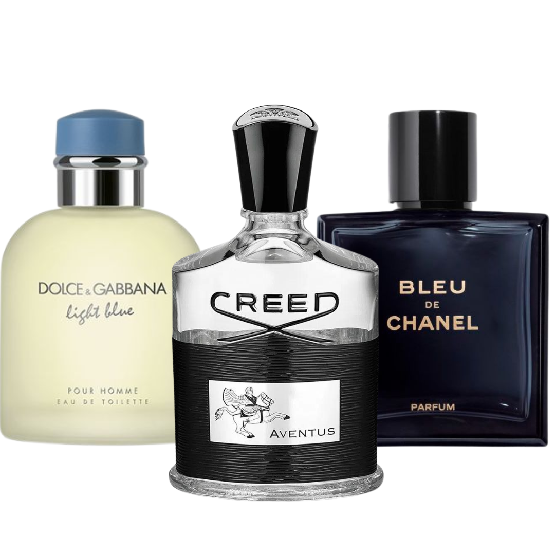BLACK FRIDAY 3-DUFT-SET: Bleu de Chanel, Creed Aventus und Light Blue – 100 ml